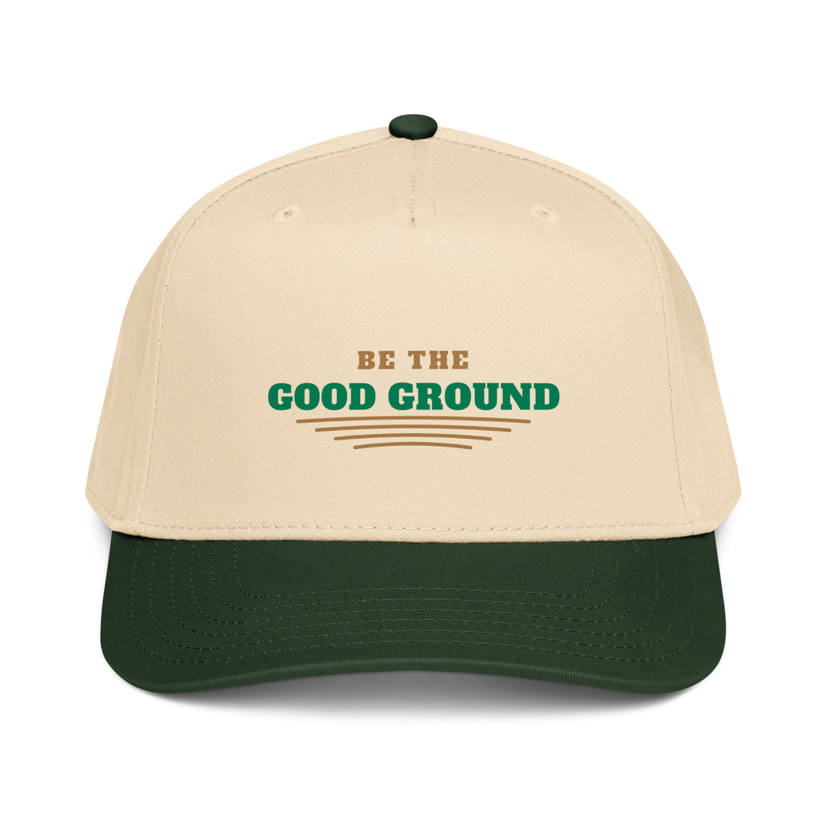 Be the Good Ground Cap in Dark Green/Natural
