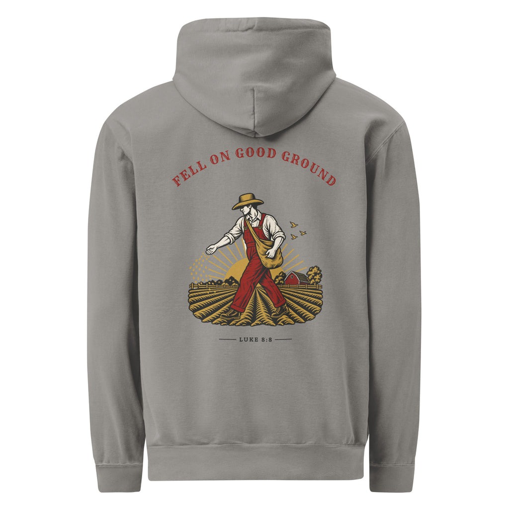 Fell on Good Ground Hoodie in Grey (2)