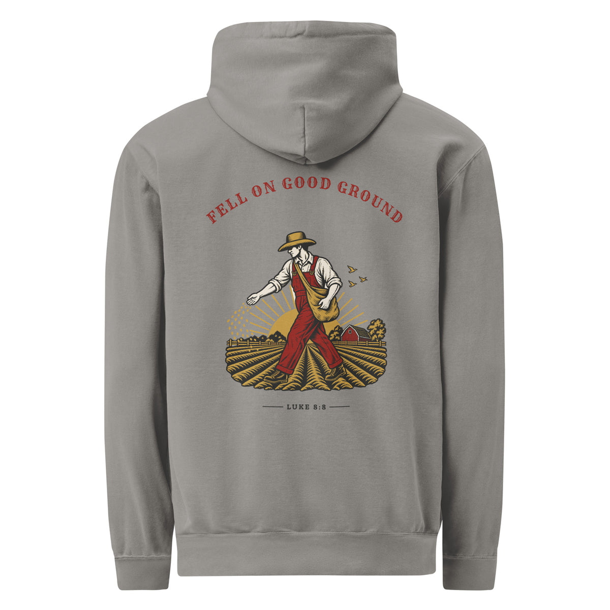 Fell on Good Ground Hoodie in Grey (2)
