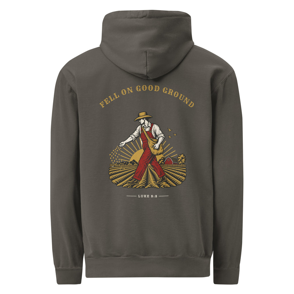 Fell on Good Ground Hoodie in Pepper (2)