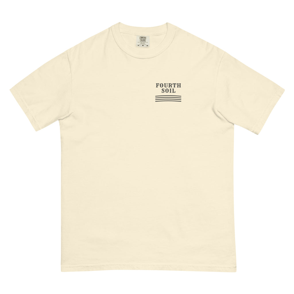 Fell on Good Ground Tee | Garment-Dyed Ivory - mockup-front-00