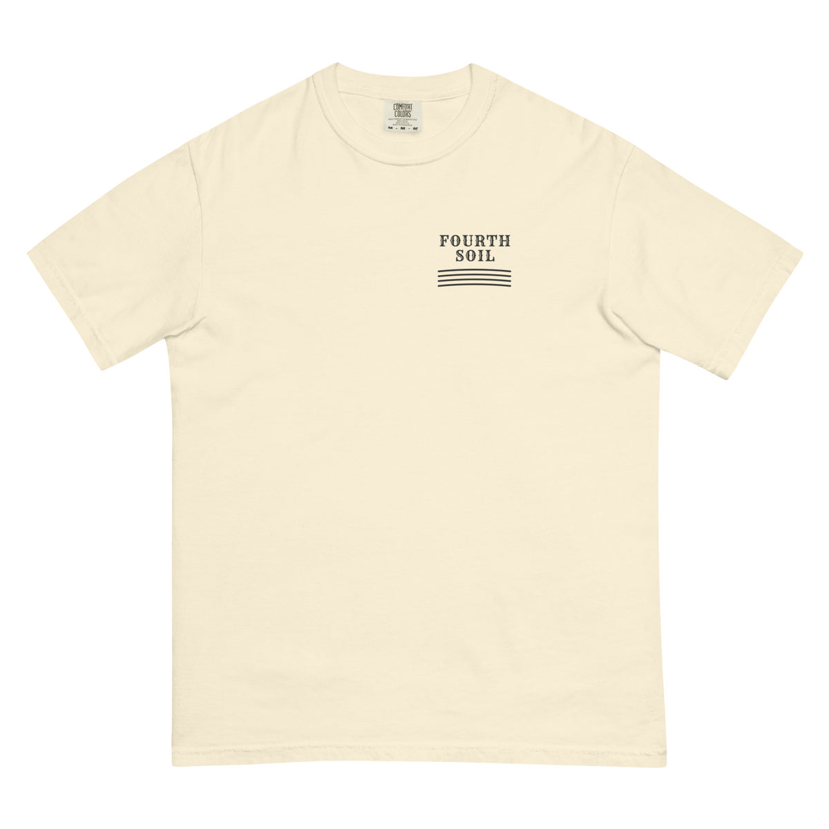 Fell on Good Ground Tee | Garment-Dyed Ivory - mockup-front-00