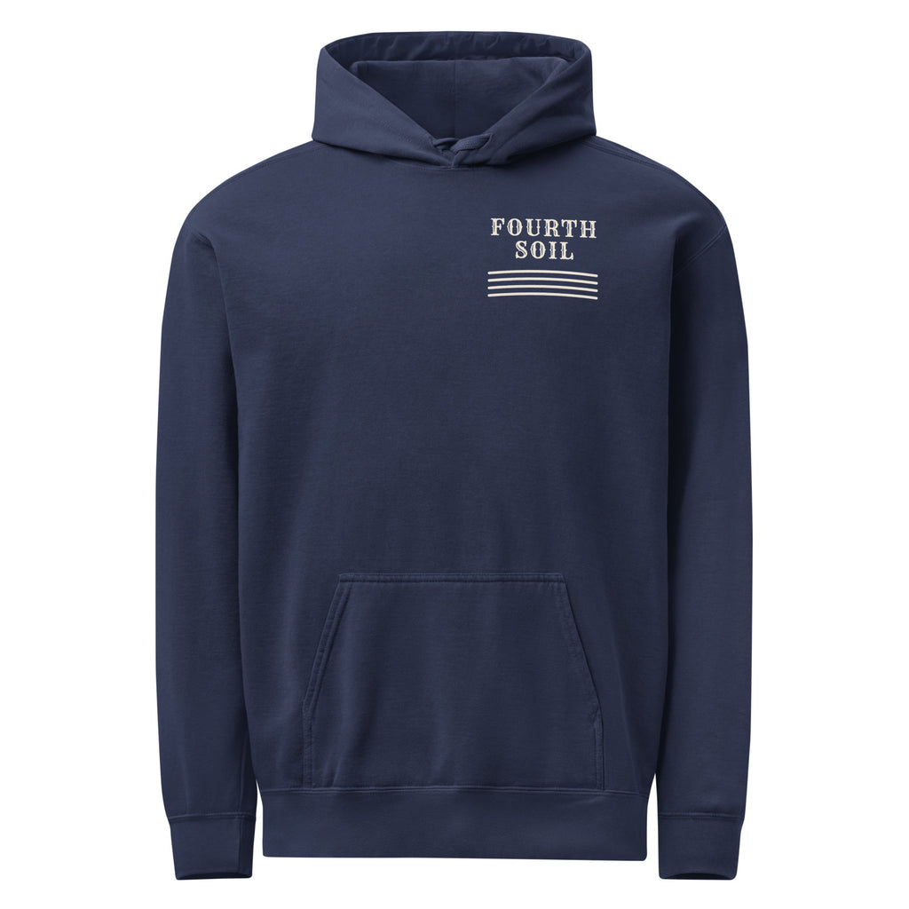 Leaping Trout Hoodie in True Navy